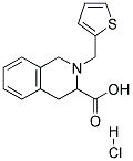 2-THIOPHEN-2-YLMETHYL-1,2,3,4-TETRAHYDRO-ISOQUINOLINE-3-CARBOXYLIC ACID HYDROCHLORIDE Struktur