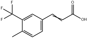 4-METHYL-3-(TRIFLUOROMETHYL)CINNAMIC ACID Struktur