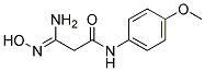 (3Z)-3-AMINO-3-(HYDROXYIMINO)-N-(4-METHOXYPHENYL)PROPANAMIDE Struktur