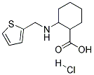 2-[(THIOPHEN-2-YLMETHYL)-AMINO]-CYCLOHEXANECARBOXYLIC ACID HYDROCHLORIDE Struktur