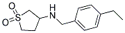 N-(4-ETHYLBENZYL)TETRAHYDROTHIOPHEN-3-AMINE 1,1-DIOXIDE Struktur