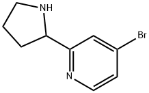 4-BROMO-2-PYRROLIDIN-2-YL-PYRIDINE Struktur