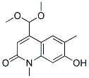 7-HYDROXY-4-DIMETHOXYMETHYL-1,6-DIMETHYLQUINOLIN-2(1H)-ONE Struktur