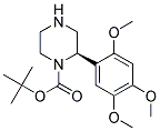 (R)-2-(2,4,5-TRIMETHOXY-PHENYL)-PIPERAZINE-1-CARBOXYLIC ACID TERT-BUTYL ESTER Struktur