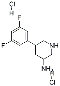 5-(3,5-DIFLUOROPHENYL)PIPERIDIN-3-AMINE DIHYDROCHLORIDE Struktur