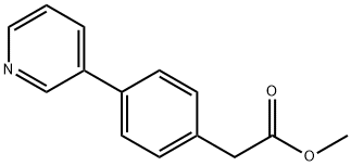 METHYL 2-(4-(PYRIDIN-3-YL)PHENYL) ACETATE Struktur