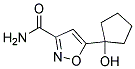 5-(1-HYDROXYCYCLOPENTYL)ISOXAZOLE-3-CARBOXAMIDE Struktur