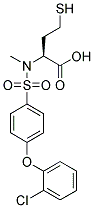 HOMOCYSTEINE, N-[[4-(2-CHLOROPHENOXY)PHENYL]SULFONYL]-S-METHYL- Struktur