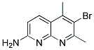 6-BROMO-5,7-DIMETHYL-1,8-NAPHTHYRIDIN-2-AMINE Struktur