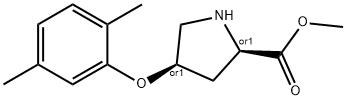 METHYL (2S,4S)-4-(2,5-DIMETHYLPHENOXY)-2-PYRROLIDINECARBOXYLATE Struktur