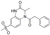 3-METHYL-7-(METHYLSULFONYL)-4-(PHENYLACETYL)-3,4-DIHYDROQUINOXALIN-2(1H)-ONE Struktur