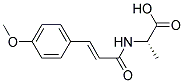 (2S)-2-[[(2E)-3-(4-METHOXYPHENYL)PROP-2-ENOYL]AMINO]PROPANOIC ACID Struktur