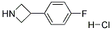 3-(4-FLUOROPHENYL)AZETIDINE HYDROCHLORIDE Struktur