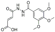 4-OXO-4-[N'-(3,4,5-TRIMETHOXY-BENZOYL)-HYDRAZINO]-BUT-2-ENOIC ACID Struktur