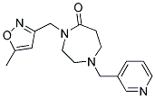 4-[(5-METHYLISOXAZOL-3-YL)METHYL]-1-(PYRIDIN-3-YLMETHYL)-1,4-DIAZEPAN-5-ONE Struktur