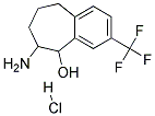 6-AMINO-3-TRIFLUOROMETHYL-6,7,8,9-TETRAHYDRO-5H-BENZOCYCLOHEPTEN-5-OL HYDROCHLORIDE Struktur