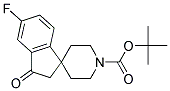 TERT-BUTYL 5-FLUORO-3-OXO-2,3-DIHYDROSPIRO[INDENE-1,4'-PIPERIDINE]-1'-CARBOXYLATE Struktur