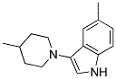 5-METHYL-3-(4-METHYL-PIPERIDIN-1-YL)-1H-INDOLE Struktur