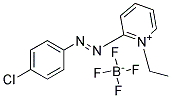 2-[(P-CHLOROPHENYL)AZO]-1-ETHYL-PYRIDINIUM TETRAFLUOROBORATE Struktur