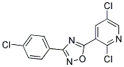 3-(4-CHLOROPHENYL)-5-(2,5-DICHLORO-3-PYRIDYL)-1,2,4-OXADIAZOLE, TECH Struktur