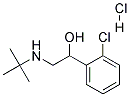 2-TERT-BUTYLAMINO-1-(2-CHLOROPHENYL)-ETHANOL HYDROCHLORIDE Struktur