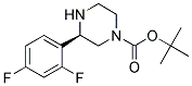 (R)-3-(2,4-DIFLUORO-PHENYL)-PIPERAZINE-1-CARBOXYLIC ACID TERT-BUTYL ESTER Struktur