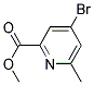 4-BROMO-6-METHYL-PYRIDINE-2-CARBOXYLIC ACID METHYL ESTER Struktur