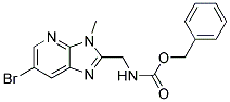 (6-BROMO-3-METHYL-3H-IMIDAZO[4,5-B]PYRIDIN-2-YLMETHYL)-CARBAMIC ACID BENZYL ESTER Struktur