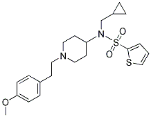 N-(CYCLOPROPYLMETHYL)-N-(1-[2-(4-METHOXYPHENYL)ETHYL]PIPERIDIN-4-YL)THIOPHENE-2-SULFONAMIDE Struktur