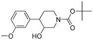 N-BOC-3-HYDROXY-4-(3-METHOXYPHENYL) PIPERIDINE Struktur