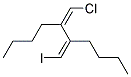 5-[1-CHLORO-METH-(Z)-YLIDENE]-6-[1-IODO-METH-(Z)-YLIDENE]-DECANE Struktur