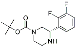 (S)-3-(2,3-DIFLUORO-PHENYL)-PIPERAZINE-1-CARBOXYLIC ACID TERT-BUTYL ESTER Struktur