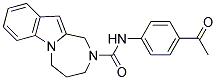 N-(4-ACETYLPHENYL)-4,5-DIHYDRO-1H-[1,4]DIAZEPINO[1,2-A]INDOLE-2(3H)-CARBOXAMIDE Struktur