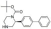 (S)-2-BIPHENYL-4-YL-PIPERAZINE-1-CARBOXYLIC ACID TERT-BUTYL ESTER Struktur