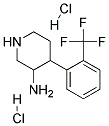 4-(2-(TRIFLUOROMETHYL)PHENYL)PIPERIDIN-3-AMINE DIHYDROCHLORIDE Struktur