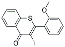 3-IODO-2-(2-METHOXY-PHENYL)-THIOCHROMEN-4-ONE Struktur