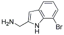 (7-BROMO-1H-INDOL-2-YL)METHANAMINE Struktur