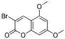 3-BROMO-5,7-DIMETHOXY-CHROMEN-2-ONE Struktur