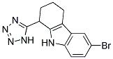 6-BROMO-1-(1H-TETRAZOL-5-YL)-2,3,4,9-TETRAHYDRO-1H-CARBAZOLE Struktur