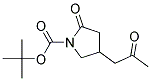 2-OXO-4-(2-OXO-PROPYL)-PYRROLIDINE-1-CARBOXYLIC ACID TERT-BUTYL ESTER Struktur