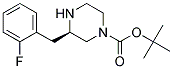 (R)-3-(2-FLUORO-BENZYL)-PIPERAZINE-1-CARBOXYLIC ACID TERT-BUTYL ESTER Struktur