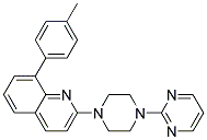 8-(4-METHYLPHENYL)-2-(4-PYRIMIDIN-2-YLPIPERAZIN-1-YL)QUINOLINE Struktur