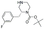 (R)-2-(3-FLUORO-BENZYL)-PIPERAZINE-1-CARBOXYLIC ACID TERT-BUTYL ESTER Struktur