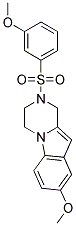 8-METHOXY-2-[(3-METHOXYPHENYL)SULFONYL]-1,2,3,4-TETRAHYDROPYRAZINO[1,2-A]INDOLE Struktur