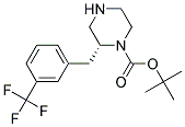 (R)-2-(3-TRIFLUOROMETHYL-BENZYL)-PIPERAZINE-1-CARBOXYLIC ACID TERT-BUTYL ESTER Struktur