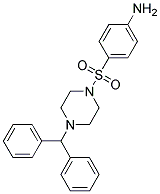 4-(4-BENZHYDRYL-PIPERAZINE-1-SULFONYL)-PHENYLAMINE Struktur