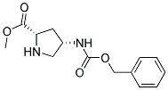 (2S,4S)-4-CBZ-AMINO PYRROLIDINE-2-CARBOXYLIC ACID METHYL ESTER Struktur