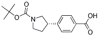 (S)-4-(1-(TERT-BUTOXYCARBONYL)PYRROLIDIN-3-YL)BENZOIC ACID Struktur