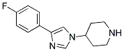 4-[4-(4-FLUORO-PHENYL)-IMIDAZOL-1-YL]-PIPERIDINE Struktur