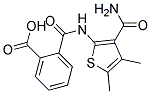 N-(3-CARBAMOYL-4,5-DIMETHYL-THIOPHEN-2-YL)-PHTHALAMIC ACID Struktur